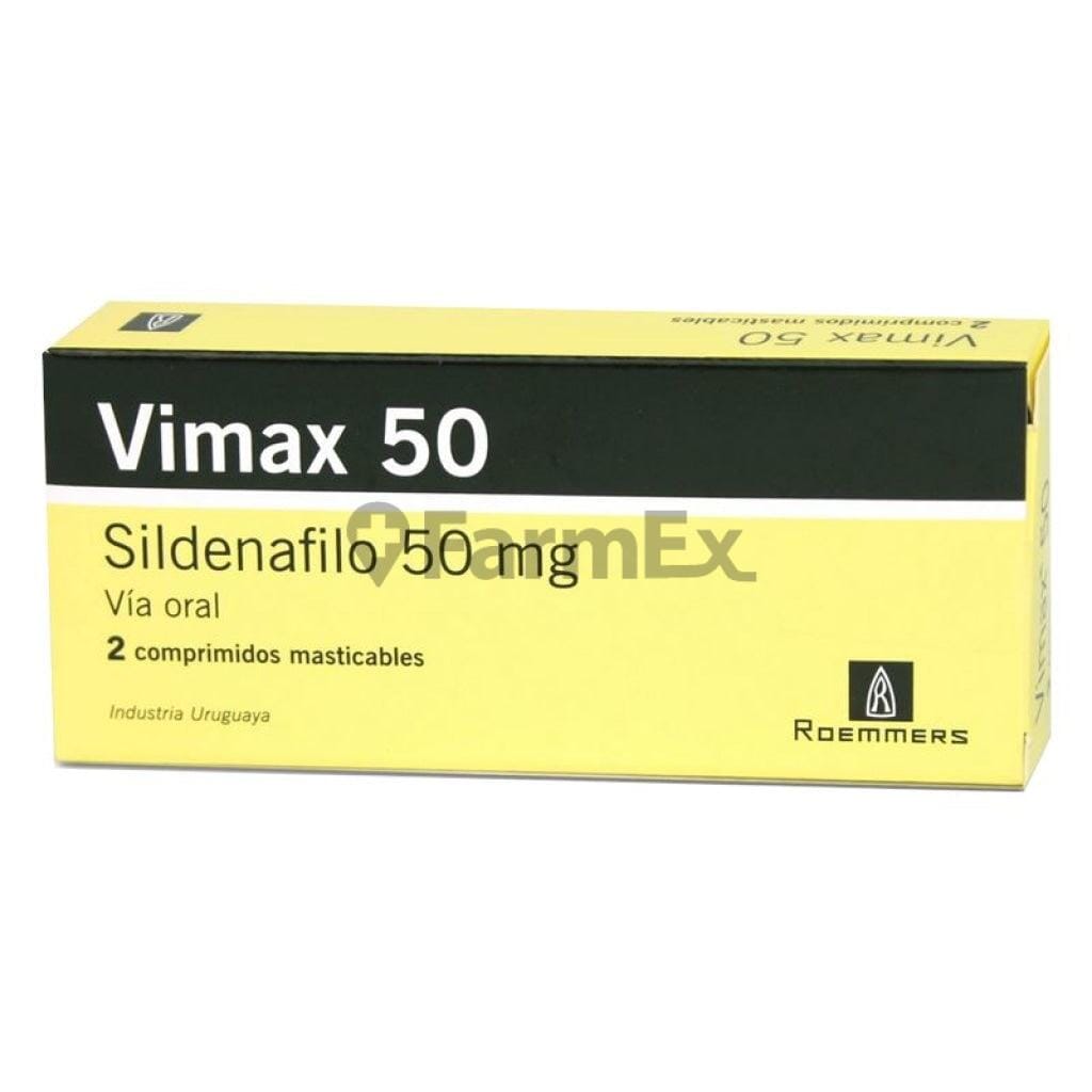 Vimax 50 mg x 2 comprimidos susc-1 de 3 meses Farmex-Suscripciones-Persistente